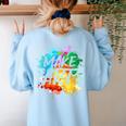 Cool Art For Men Women Artist Teacher Painter Artists Paint Women's Sweatshirt Back Print Light Blue