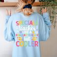 Cool Specials Teacher Specials Team Specials Squad Women's Sweatshirt Back Print Light Blue Cool Specials Teacher Specials Team Specials Squad Women's Sweatshirt Back Print Light Blue