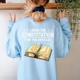 Cool History Teacher Read The Constitution For The Articles Women's Sweatshirt Back Print Light Blue Cool History Teacher Read The Constitution For The Articles Women's Sweatshirt Back Print Light Blue