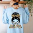Cute Educational Diagnostician Teacher Appreciation Week Men Women Women's Sweatshirt Back Print Light Blue Cute Educational Diagnostician Teacher Appreciation Week Men Women Women's Sweatshirt Back Print Light Blue
