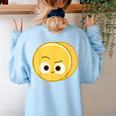 Cute Good Egg Teacher Halloween Costume Group The Big Cheese Women's Sweatshirt Back Print Light Blue Cute Good Egg Teacher Halloween Costume Group The Big Cheese Women's Sweatshirt Back Print Light Blue