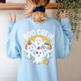 Cute Group Matching Teachers Halloween Women's Sweatshirt Back Print Light Blue Cute Group Matching Teachers Halloween Women's Sweatshirt Back Print Light Blue