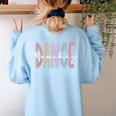 Dance Teacher Appreciation Dance Instructor Dancing Teacher Women's Sweatshirt Back Print Light Blue Dance Teacher Appreciation Dance Instructor Dancing Teacher Women's Sweatshirt Back Print Light Blue