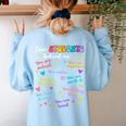 Dear Student Behind Me Teacher Appreciation Back To School Women's Sweatshirt Back Print Light Blue Dear Student Behind Me Teacher Appreciation Back To School Women's Sweatshirt Back Print Light Blue
