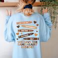 We Can Be Different On The Outside Melanin Teacher Men Women Kids Women's Sweatshirt Back Print Light Blue We Can Be Different On The Outside Melanin Teacher Men Women Kids Women's Sweatshirt Back Print Light Blue