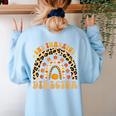 Director One Thankful Fall Teacher Women Life Women's Sweatshirt Back Print Light Blue Director One Thankful Fall Teacher Women Life Women's Sweatshirt Back Print Light Blue