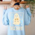All Done Sign Language Ghost Speech Pathology Teacher Women's Sweatshirt Back Print Light Blue All Done Sign Language Ghost Speech Pathology Teacher Women's Sweatshirt Back Print Light Blue