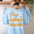 I Don't Need A Costume I'm A Science Teacher Halloween For Men Women Women's Sweatshirt Back Print Light Blue I Don't Need A Costume I'm A Science Teacher Halloween For Men Women Women's Sweatshirt Back Print Light Blue