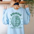 Dyslexia A Different Perspective Dyslexia Specialist Teacher Women's Sweatshirt Back Print Light Blue Dyslexia A Different Perspective Dyslexia Specialist Teacher Women's Sweatshirt Back Print Light Blue