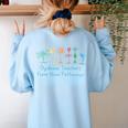 Dyslexia Teachers Form New Pathways Awareness Women's Sweatshirt Back Print Light Blue Dyslexia Teachers Form New Pathways Awareness Women's Sweatshirt Back Print Light Blue