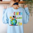 Earth Without Art Is Just Eh Artist Art Teacher Women's Sweatshirt Back Print Light Blue