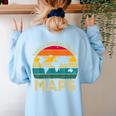 Easily Distracted By Maps Geography Teacher Women's Sweatshirt Back Print Light Blue Easily Distracted By Maps Geography Teacher Women's Sweatshirt Back Print Light Blue