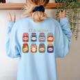 ELL Is My Jam English Language Learner Aide ELL Teacher Women's Sweatshirt Back Print Light Blue ELL Is My Jam English Language Learner Aide ELL Teacher Women's Sweatshirt Back Print Light Blue