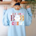 ESL Teacher Boo Crew Halloween Costume Women's Sweatshirt Back Print Light Blue ESL Teacher Boo Crew Halloween Costume Women's Sweatshirt Back Print Light Blue