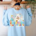 Everyone Communicates Differently Halloween SLP Sped Teacher Women's Sweatshirt Back Print Light Blue Everyone Communicates Differently Halloween SLP Sped Teacher Women's Sweatshirt Back Print Light Blue