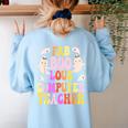 Faboolous COMPUTER TEACHER Costume This Is My Spooky Mom Dad Women's Sweatshirt Back Print Light Blue Faboolous COMPUTER TEACHER Costume This Is My Spooky Mom Dad Women's Sweatshirt Back Print Light Blue