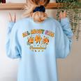 All About Fall Prevention Therapy SPED Teacher Thanksgiving Women's Sweatshirt Back Print Light Blue All About Fall Prevention Therapy SPED Teacher Thanksgiving Women's Sweatshirt Back Print Light Blue