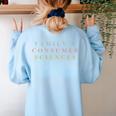 FCS Teacher Family And Consumer Sciences Minimalist Teacher Women's Sweatshirt Back Print Light Blue FCS Teacher Family And Consumer Sciences Minimalist Teacher Women's Sweatshirt Back Print Light Blue
