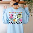 Field Zoo Trip Shirt For Teacher Second Grade Crew Women's Sweatshirt Back Print Light Blue Field Zoo Trip Shirt For Teacher Second Grade Crew Women's Sweatshirt Back Print Light Blue