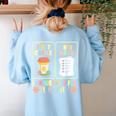 First Coffee Then Data SPED Teacher Taking a Break Women's Sweatshirt Back Print Light Blue First Coffee Then Data SPED Teacher Taking a Break Women's Sweatshirt Back Print Light Blue