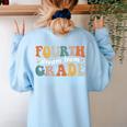 Fourth Grade Dream Team 4th Grade Teacher Back To School Women's Sweatshirt Back Print Light Blue Fourth Grade Dream Team 4th Grade Teacher Back To School Women's Sweatshirt Back Print Light Blue