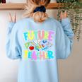 Future Teacher Kid's Career Women's Sweatshirt Back Print Light Blue Future Teacher Kid's Career Women's Sweatshirt Back Print Light Blue