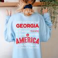 Georgia Teachers Classroom Tshirt Women's Sweatshirt Back Print Light Blue Georgia Teachers Classroom Tshirt Women's Sweatshirt Back Print Light Blue