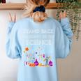 Going To Try Science Geek Nerd Tee Teacher STEM Women's Sweatshirt Back Print Light Blue Going To Try Science Geek Nerd Tee Teacher STEM Women's Sweatshirt Back Print Light Blue