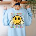You All Gonna Learn Today Shirt Retro Groovy Teacher Life Women's Sweatshirt Back Print Light Blue You All Gonna Learn Today Shirt Retro Groovy Teacher Life Women's Sweatshirt Back Print Light Blue