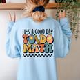 Good Day To Do Math Teacher Vintage Groovy Nerd Women Men Women's Sweatshirt Back Print Light Blue Good Day To Do Math Teacher Vintage Groovy Nerd Women Men Women's Sweatshirt Back Print Light Blue