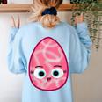 Good Egg Teacher Halloween Costume Group The Greg Egg Women's Sweatshirt Back Print Light Blue Good Egg Teacher Halloween Costume Group The Greg Egg Women's Sweatshirt Back Print Light Blue