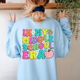 Groovy In My Middle School Era Back To School Teacher Women's Sweatshirt Back Print Light Blue Groovy In My Middle School Era Back To School Teacher Women's Sweatshirt Back Print Light Blue