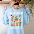 We All Grow At Different Rates Back To School Teacher Women's Sweatshirt Back Print Light Blue We All Grow At Different Rates Back To School Teacher Women's Sweatshirt Back Print Light Blue