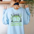 Halloween 67 Meme Science Chemistry Teacher Periodic Table Women's Sweatshirt Back Print Light Blue