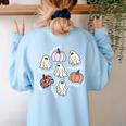 Halloween Advocate Heat Transfers Special Education Teacher Men Women Women's Sweatshirt Back Print Light Blue Halloween Advocate Heat Transfers Special Education Teacher Men Women Women's Sweatshirt Back Print Light Blue