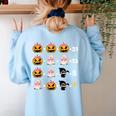 Halloween Math Teacher Men Women Order Of Operations Women's Sweatshirt Back Print Light Blue