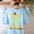Halloween Math Teacher Trig Or Treat Student School College Women's Sweatshirt Back Print Light Blue Halloween Math Teacher Trig Or Treat Student School College Women's Sweatshirt Back Print Light Blue