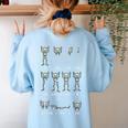 Halloween Skeleton Math Fraction Teacher Men Women Women's Sweatshirt Back Print Light Blue Halloween Skeleton Math Fraction Teacher Men Women Women's Sweatshirt Back Print Light Blue