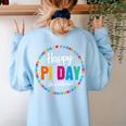 Happy Pi Day Pie Math Coach Teacher Pi Day Lover Nerdy Women's Sweatshirt Back Print Light Blue Happy Pi Day Pie Math Coach Teacher Pi Day Lover Nerdy Women's Sweatshirt Back Print Light Blue