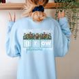 Helping Little Minds Grow One Phoneme At A Time Teacher Women's Sweatshirt Back Print Light Blue Helping Little Minds Grow One Phoneme At A Time Teacher Women's Sweatshirt Back Print Light Blue