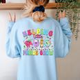 Helping Little Minds Grow Teacher Life Back To School Women's Sweatshirt Back Print Light Blue Helping Little Minds Grow Teacher Life Back To School Women's Sweatshirt Back Print Light Blue