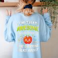 I'm That Awesome Paraeducator Teacher Women's Sweatshirt Back Print Light Blue I'm That Awesome Paraeducator Teacher Women's Sweatshirt Back Print Light Blue