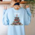 I'm Ok Read Book Reading Nerd Librarian Teacher School Women's Sweatshirt Back Print Light Blue I'm Ok Read Book Reading Nerd Librarian Teacher School Women's Sweatshirt Back Print Light Blue