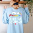 I'm A Paraprofessional What's Your Superpower Para Teacher Women's Sweatshirt Back Print Light Blue I'm A Paraprofessional What's Your Superpower Para Teacher Women's Sweatshirt Back Print Light Blue