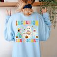Inclusion Isn't Scary SLP Halloween Sped Teacher Therapy Women's Sweatshirt Back Print Light Blue Inclusion Isn't Scary SLP Halloween Sped Teacher Therapy Women's Sweatshirt Back Print Light Blue