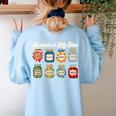 Inclusion Is My Jam Neurodiversity Special Education Teacher Women's Sweatshirt Back Print Light Blue Inclusion Is My Jam Neurodiversity Special Education Teacher Women's Sweatshirt Back Print Light Blue