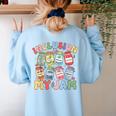Inclusion Is My Jam SPED Teacher Special Education Life Women's Sweatshirt Back Print Light Blue