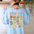 Inclusion Is My Jam SPED Teacher Special Education Teacher Women's Sweatshirt Back Print Light Blue Inclusion Is My Jam SPED Teacher Special Education Teacher Women's Sweatshirt Back Print Light Blue