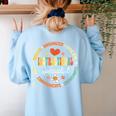 Instructional Specialist School Cute Academic Teacher Women's Sweatshirt Back Print Light Blue Instructional Specialist School Cute Academic Teacher Women's Sweatshirt Back Print Light Blue
