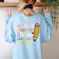 It's Beautiful Day For Learning Teacher Students Girls Boys Women's Sweatshirt Back Print Light Blue It's Beautiful Day For Learning Teacher Students Girls Boys Women's Sweatshirt Back Print Light Blue